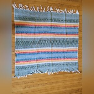 Colorful lap throw or table linen